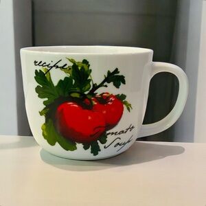 Large Mug Tomato Soup Recipe on Back Bright Colorful Image 24 Oz. Cup